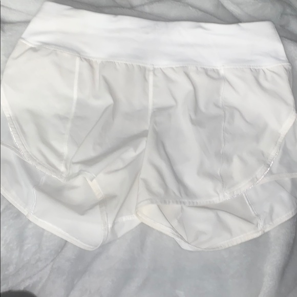 Lululemon white running shorts - Picture 3 of 8